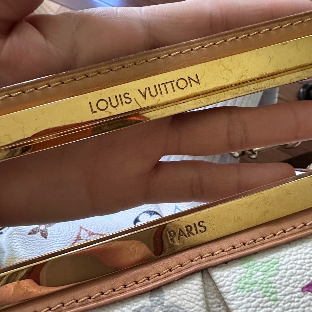 Louis Vuitton Murakami Judy white monogram multi color shoulder bag - Picture 2 of 16